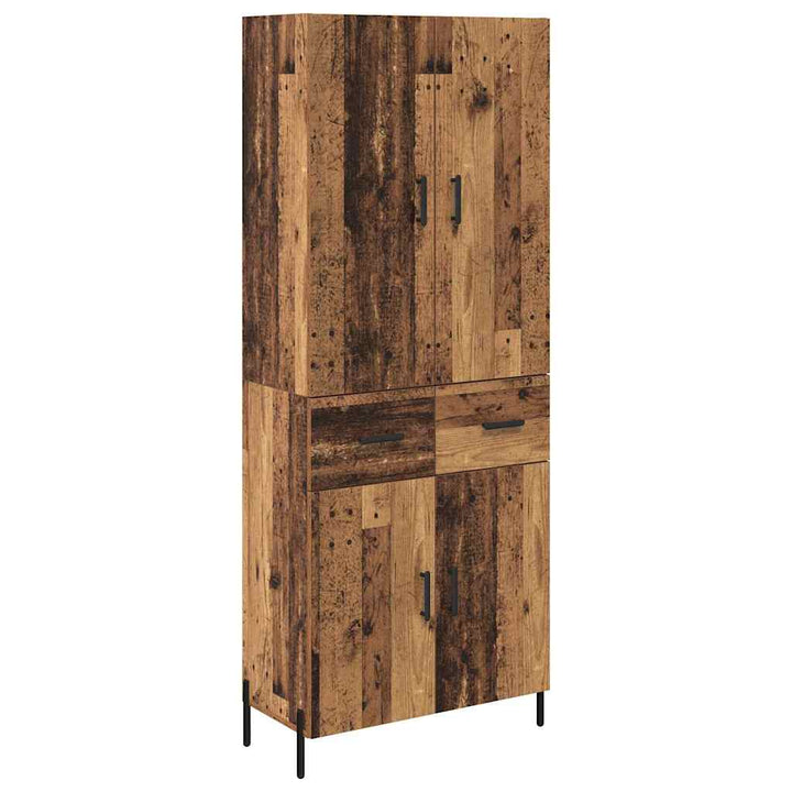 Highboard Gammelt træ 69,5 x 34 x 180 cm Konstrueret træ