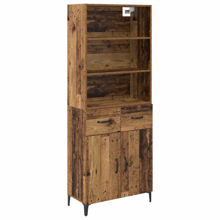 Highboard Gammelt træ 69,5 x 34 x 180 cm Konstrueret træ
