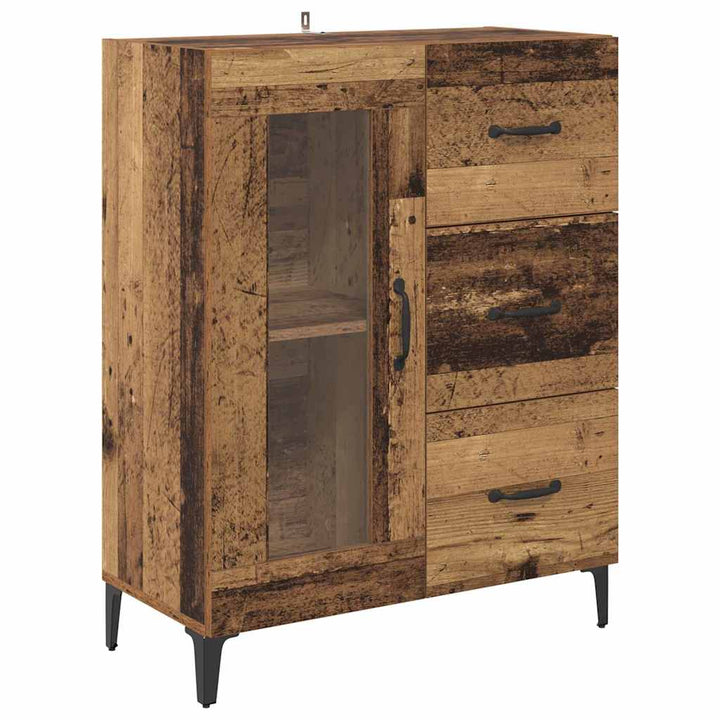 Highboard Gammelt træ 69,5 x 34 x 180 cm Konstrueret træ