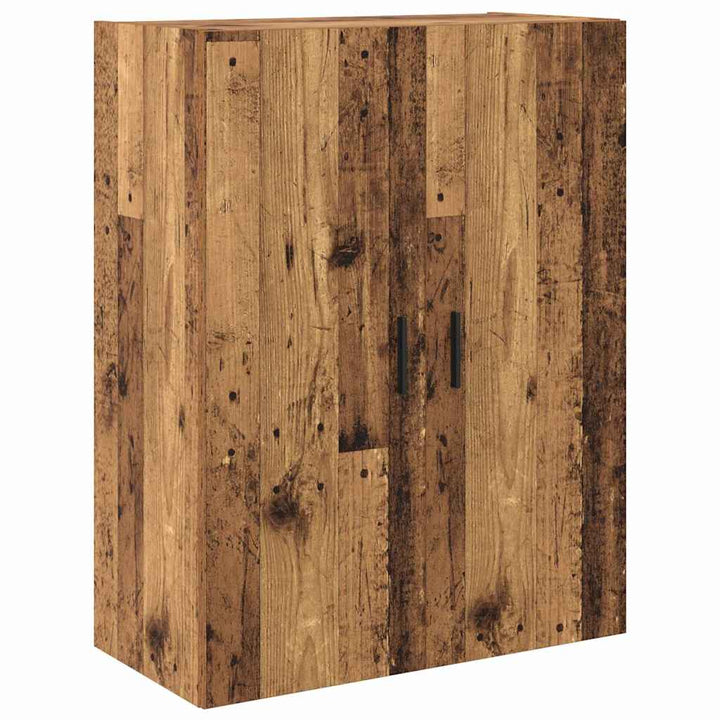 Highboard 2 pcs Gammelt træ Konstrueret træ