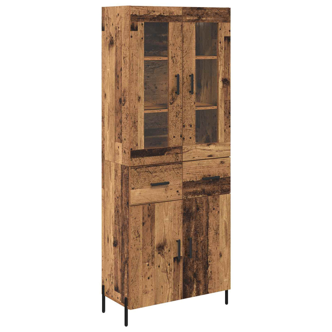 Highboard Gammelt træ 69,5 x 34 x 180 cm Konstrueret træ