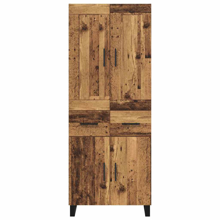 Highboard Gammelt træ 69,5 x 34 x 180 cm Konstrueret træ