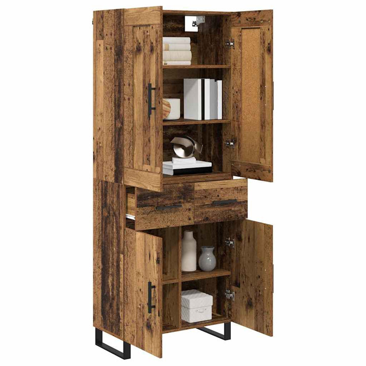 Highboard Gammelt træ 69,5 x 34 x 180 cm Konstrueret træ