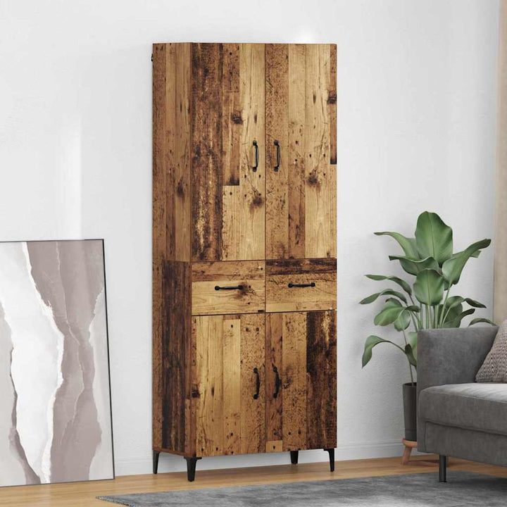 Highboard Gammelt træ 69,5 x 34 x 180 cm Konstrueret træ