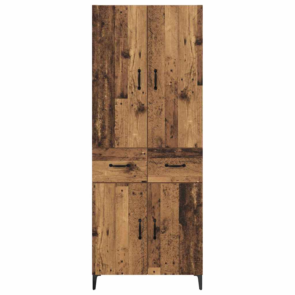 Highboard Gammelt træ 69,5 x 34 x 180 cm Konstrueret træ