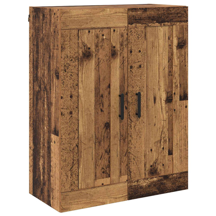 Highboard 2 pcs Gammelt træ Konstrueret træ