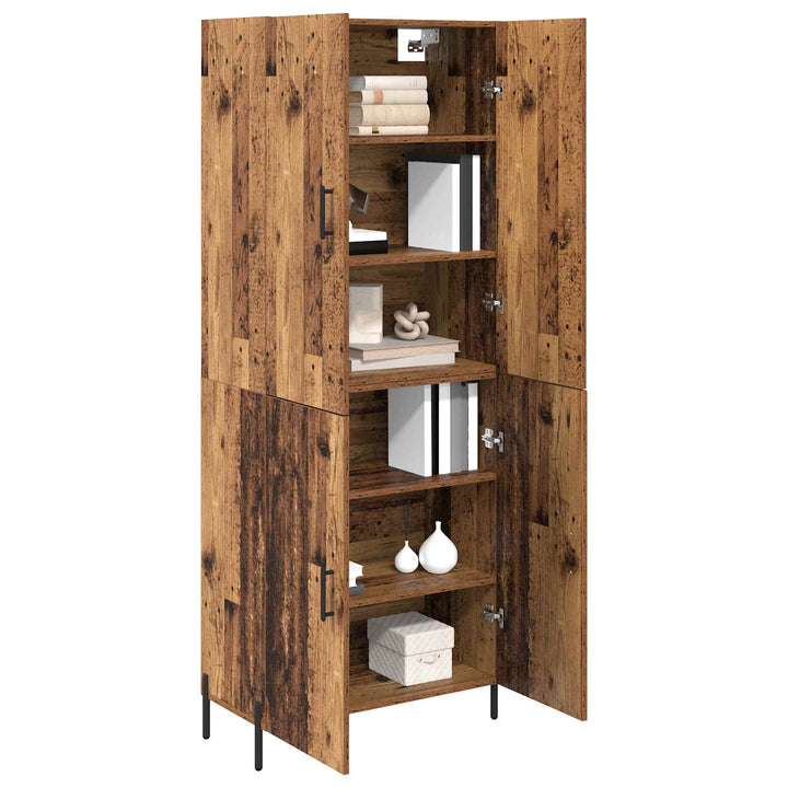 Highboard Gammelt træ 69,5 x 34 x 180 cm Konstrueret træ