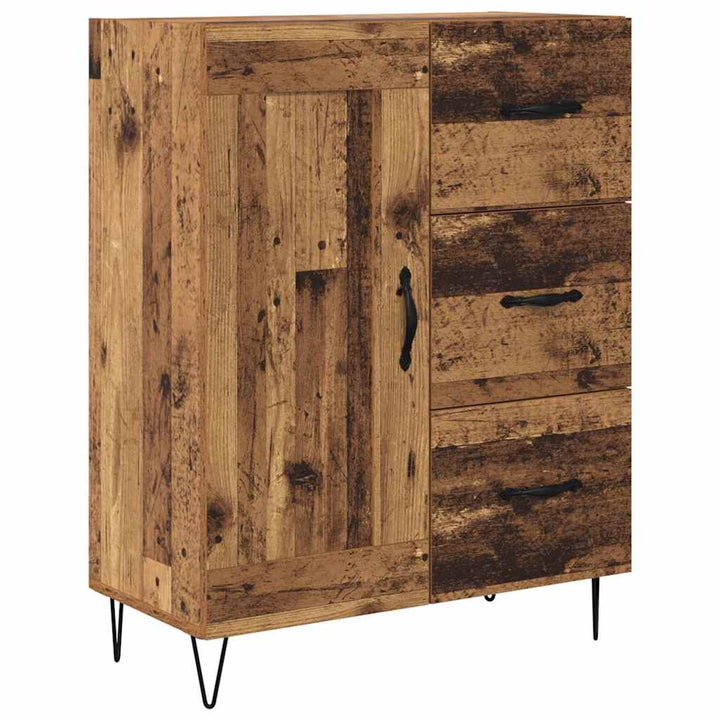 Highboard Gammelt træ 69,5 x 34 x 180 cm Konstrueret træ