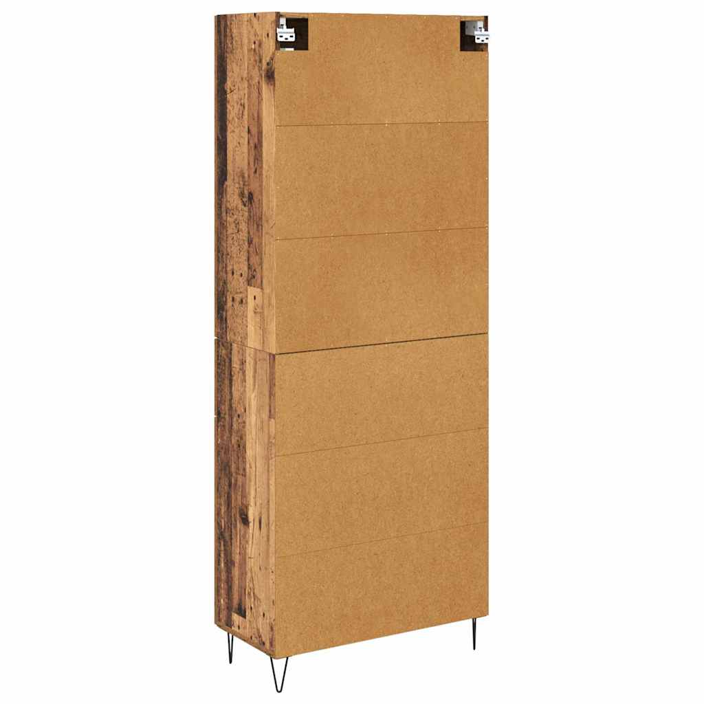 Highboard Gammelt træ 69,5 x 34 x 180 cm Konstrueret træ