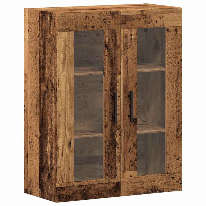 Highboard 2 stk. Gammelt træ 69,5 x 34 x 180 cm Konstrueret træ