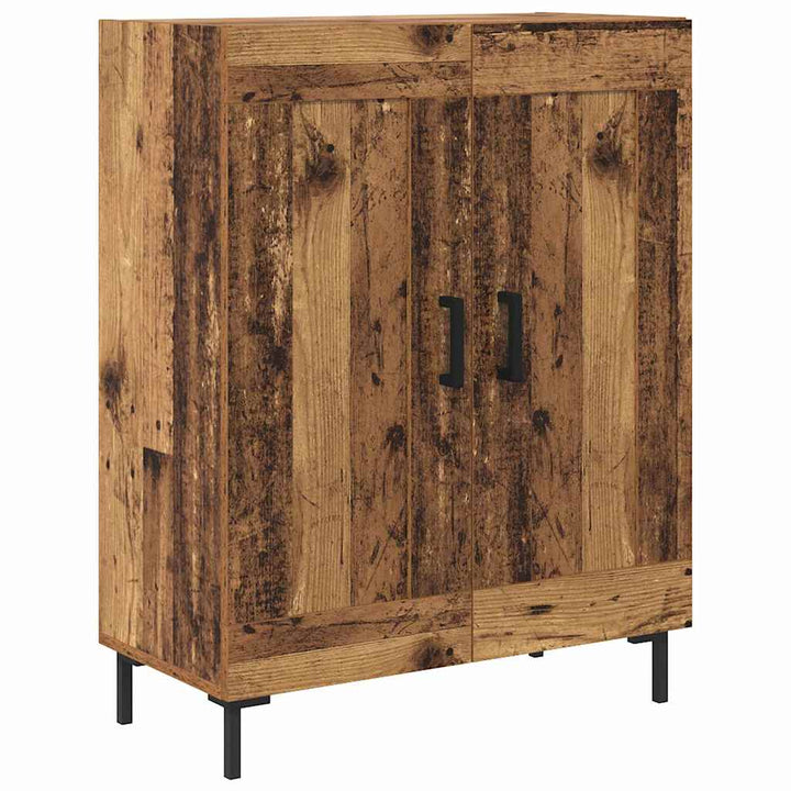 Highboard 2 pcs Gammelt træ Konstrueret træ