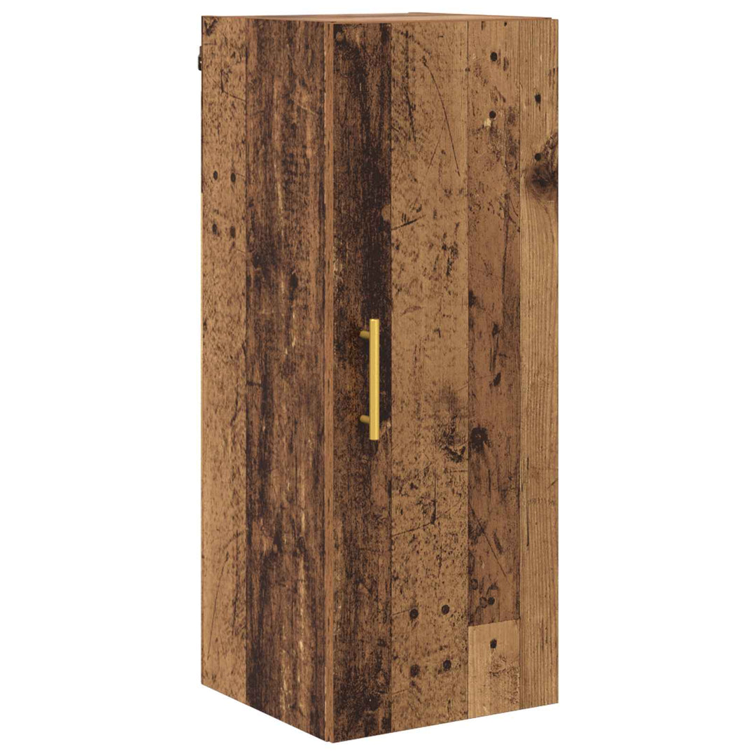 Highboard 2 pcs Gammelt træ Konstrueret træ