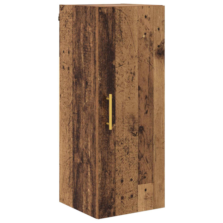 Highboard 2 pcs Gammelt træ Konstrueret træ