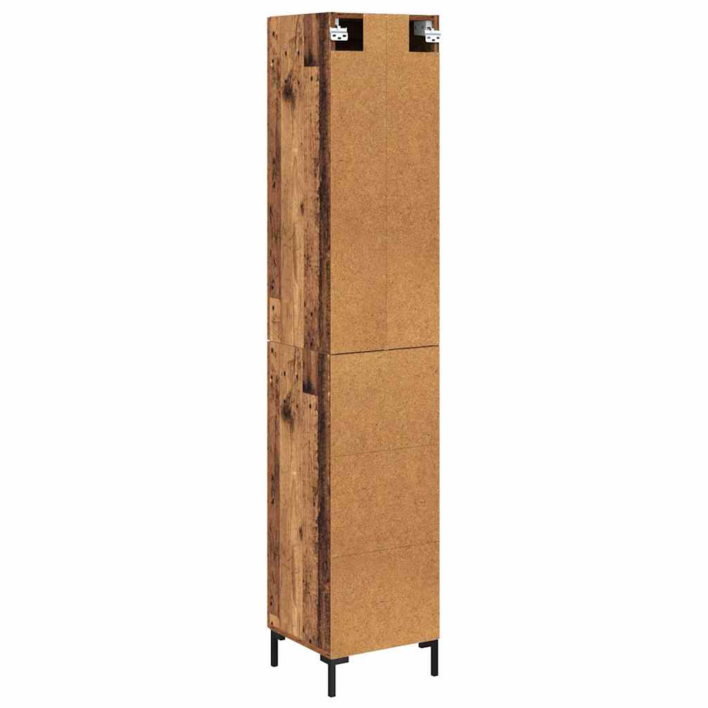Highboard Gammelt træ 34,5 x 34 x 180 cm Konstrueret træ