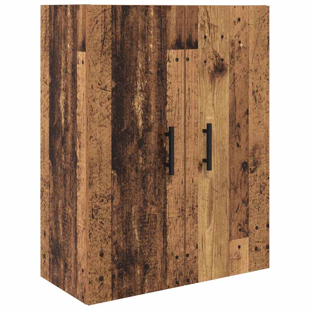 Highboard med skuffe 2 pcs Gammelt træ 69,5 x 34 x 180 cm