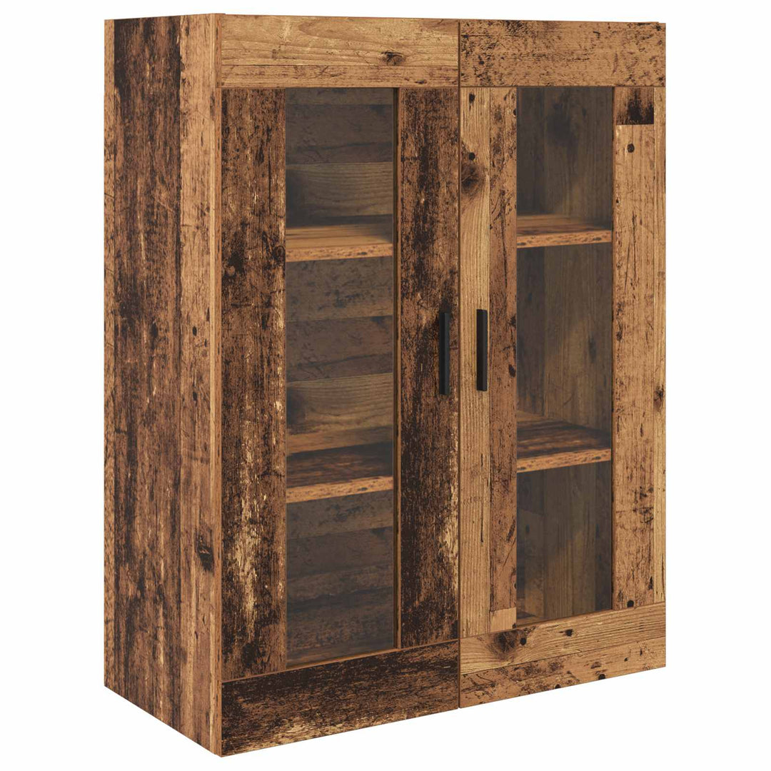 Highboard 2 stk. Gammelt træ 69,5 x 34 x 180 cm Konstrueret træ