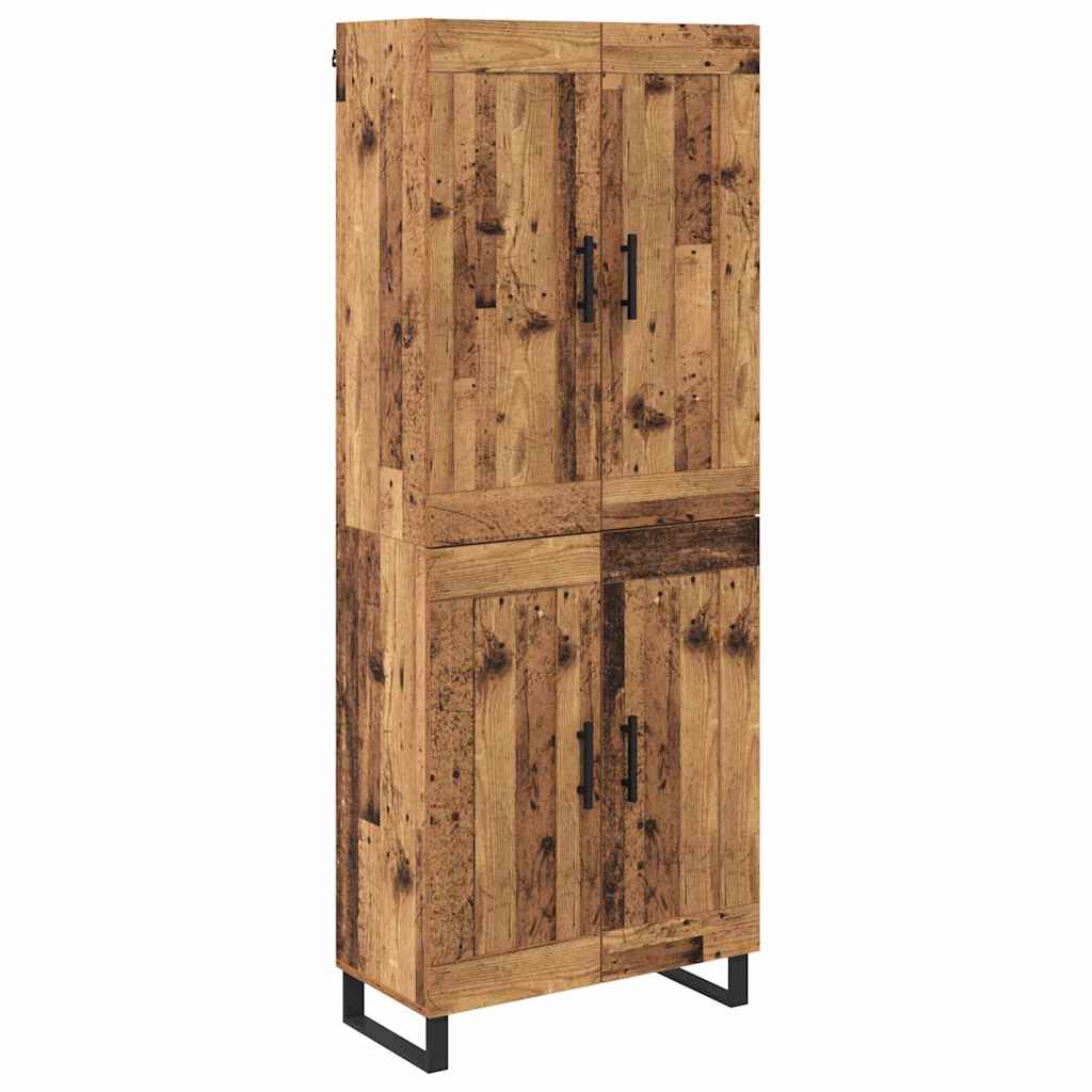 Highboard Gammelt træ 69,5 x 34 x 180 cm Konstrueret træ