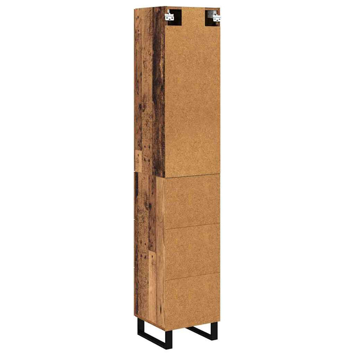 Highboard Gammelt træ 34,5 x 34 x 180 cm Konstrueret træ
