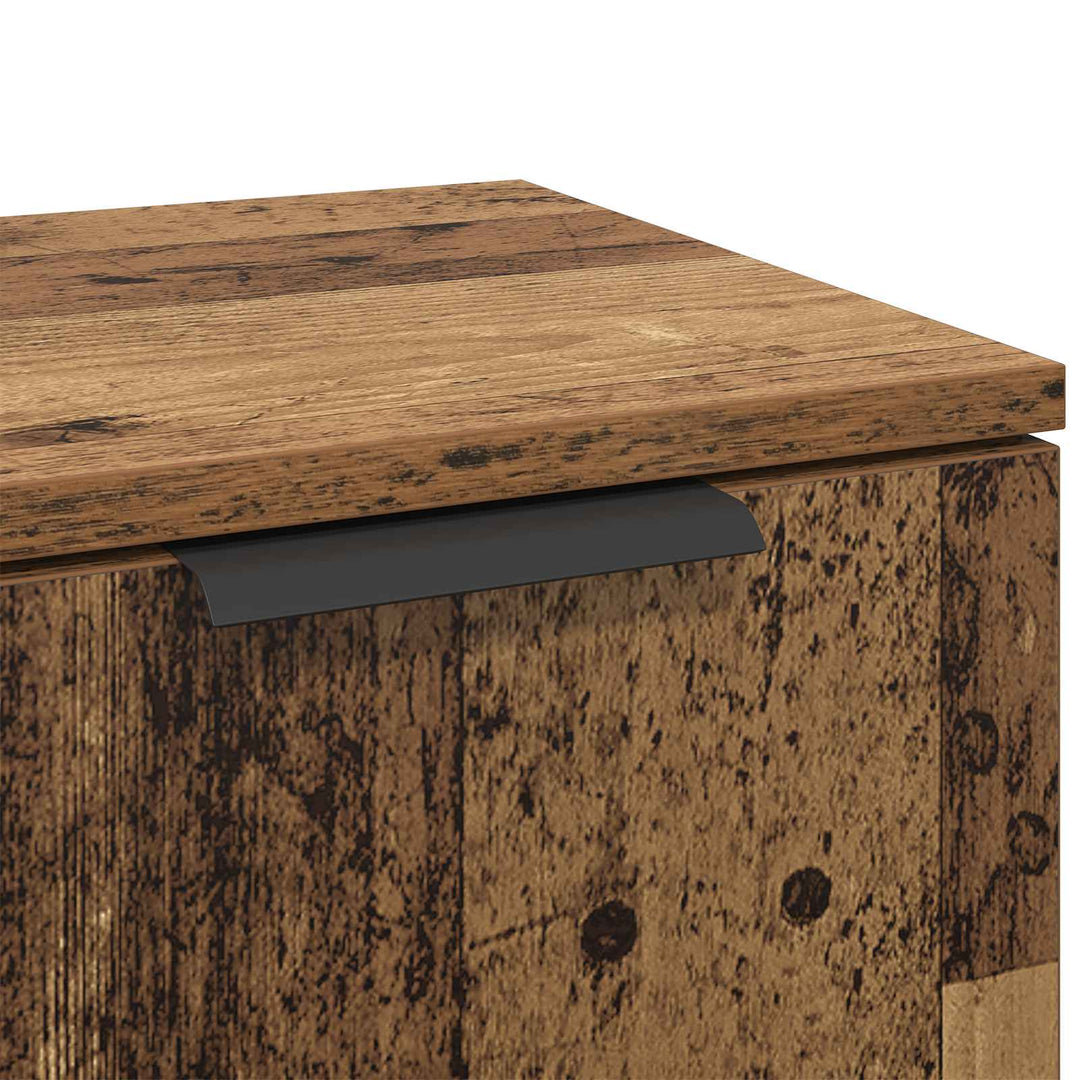 Sideboard med skuffe 3 pcs Gammelt træ Konstrueret træ