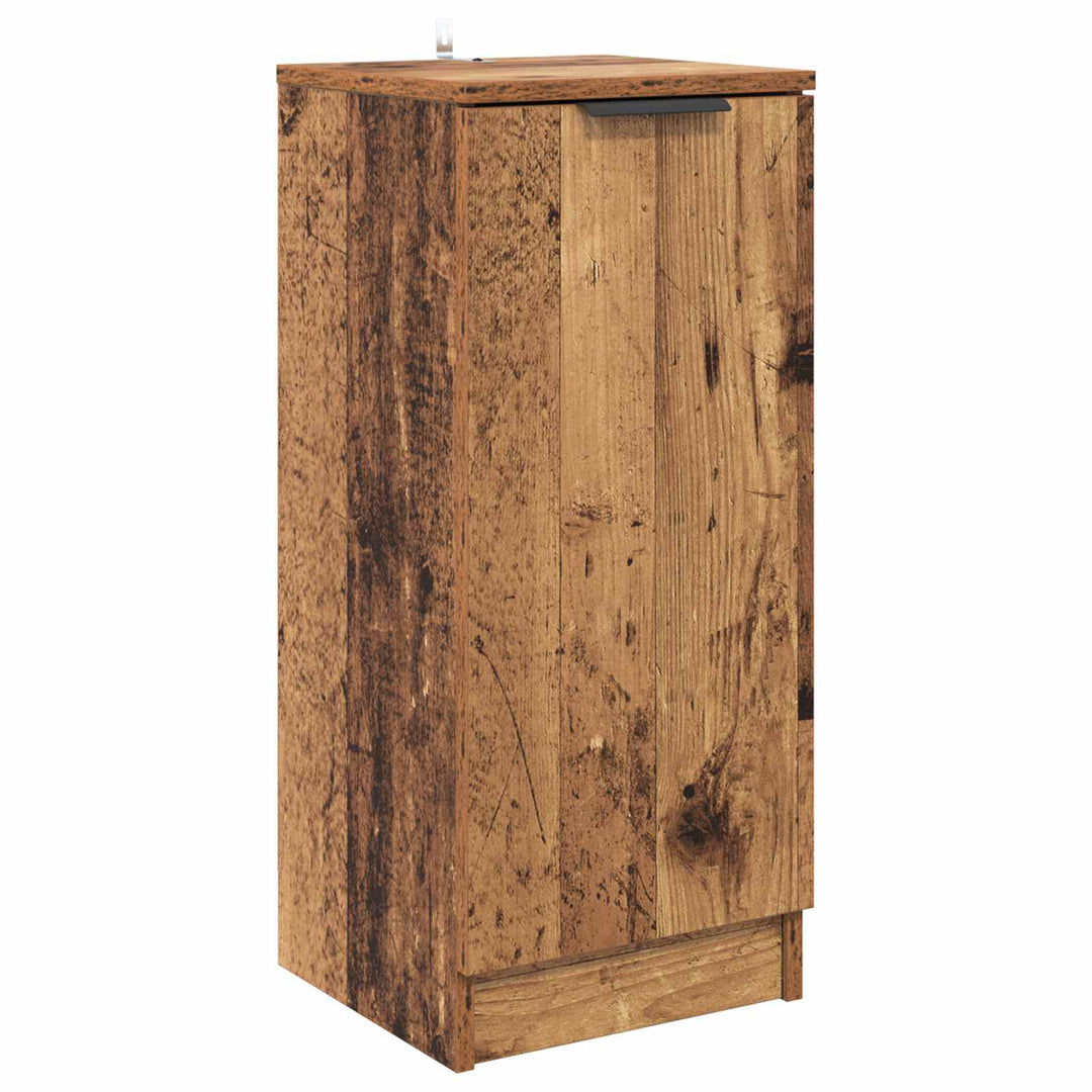 Sideboard med skuffe 3 pcs Gammelt træ Konstrueret træ