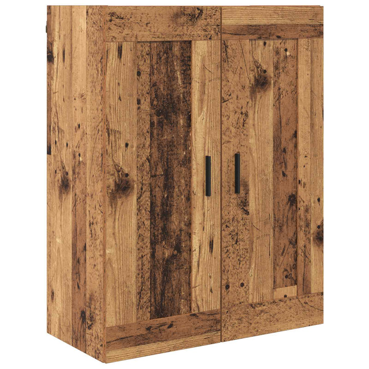 Highboard 2 stk. Gammelt træ 69,5 x 34 x 180 cm Konstrueret træ