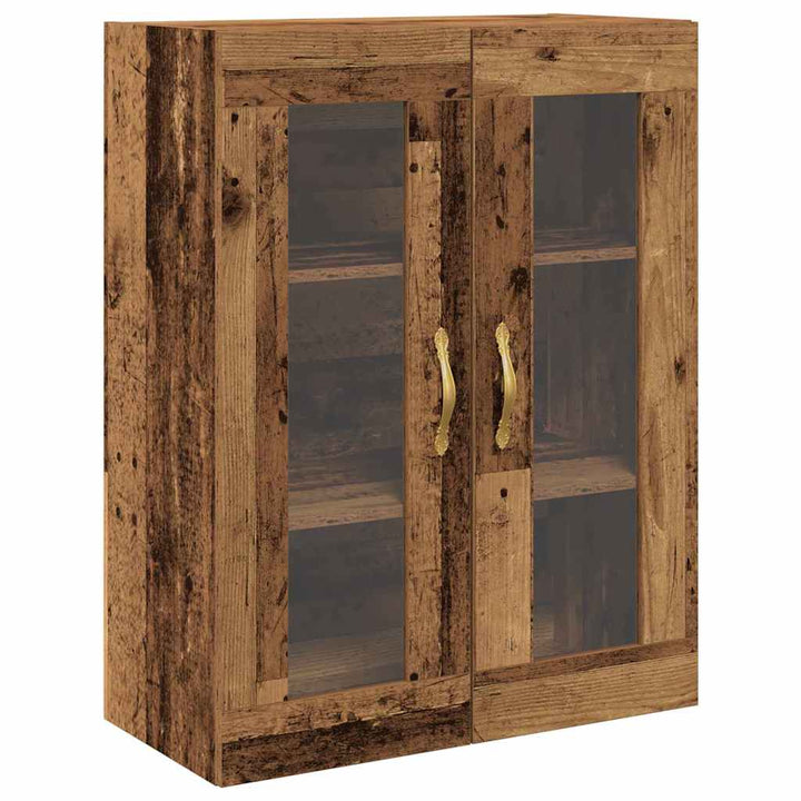 Highboard 2 stk. Gammelt træ 69,5 x 34 x 180 cm Konstrueret træ
