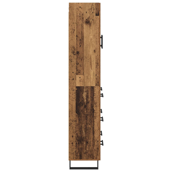 Highboard Gammelt træ 69,5 x 34 x 180 cm Konstrueret træ
