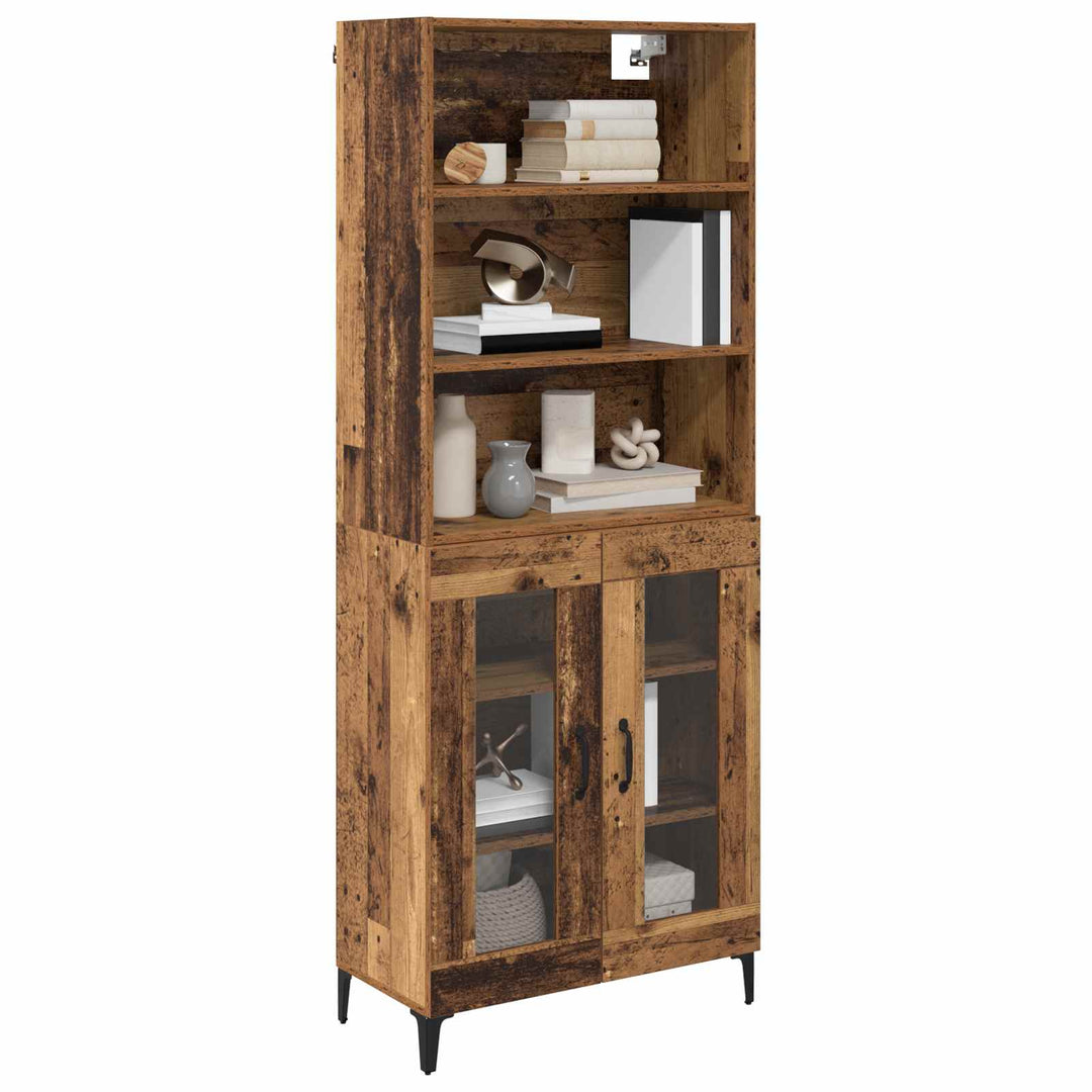 Highboard Gammelt træ 69,5 x 34 x 180 cm Konstrueret træ