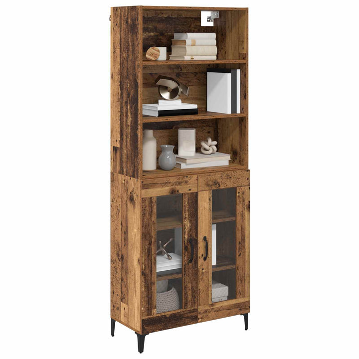 Highboard Gammelt træ 69,5 x 34 x 180 cm Konstrueret træ