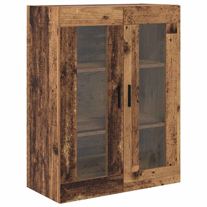 Highboard 2 stk. Gammelt træ 69,5 x 34 x 180 cm Konstrueret træ