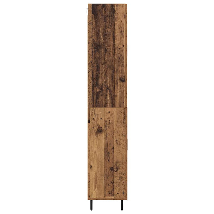 Highboard 2 stk. Gammelt træ 69,5 x 34 x 180 cm Konstrueret træ