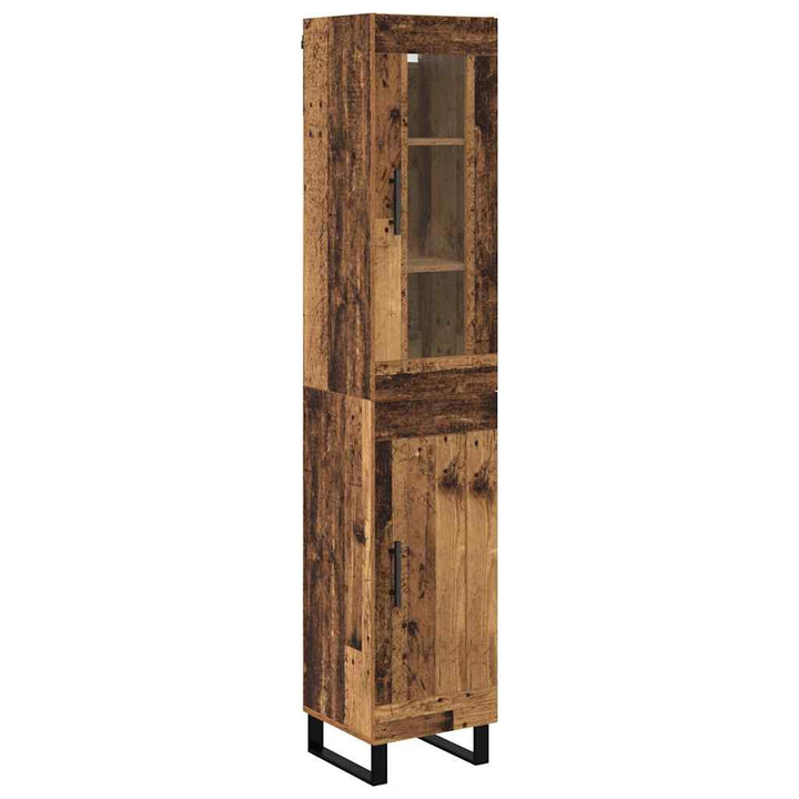 Highboard Gammelt træ 34,5 x 34 x 180 cm Konstrueret træ