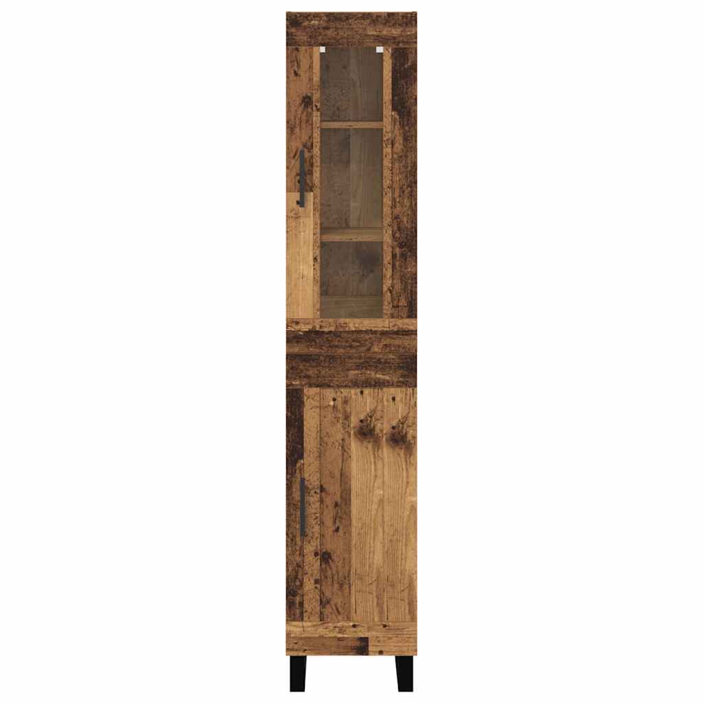 Highboard Gammelt træ 34,5 x 34 x 180 cm Konstrueret træ