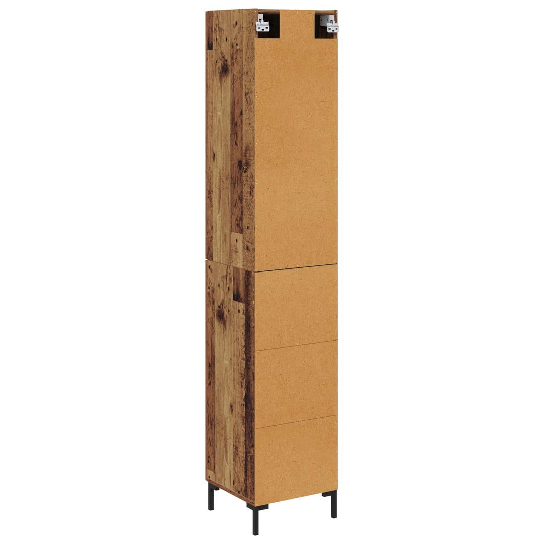 Highboard Gammelt træ 34,5 x 34 x 180 cm Konstrueret træ