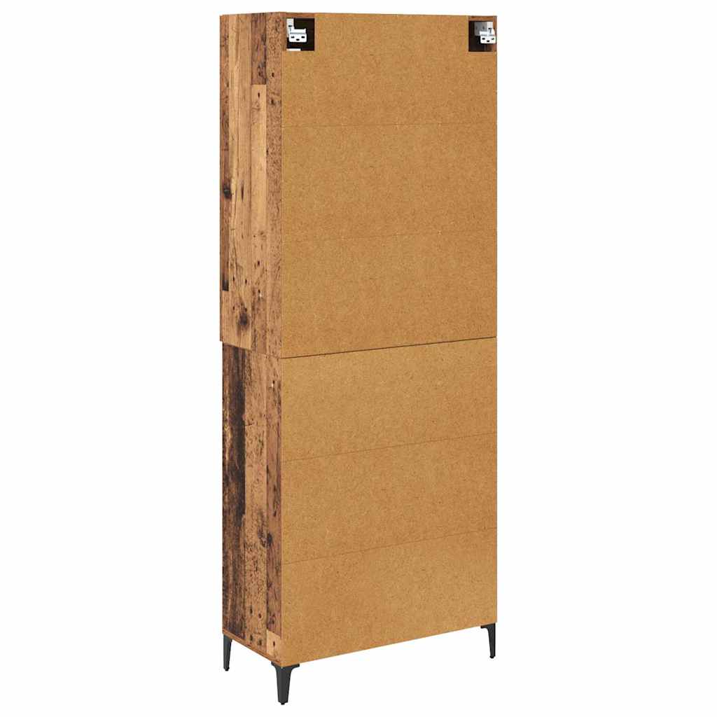 Highboard Gammelt træ 69,5 x 34 x 180 cm Konstrueret træ