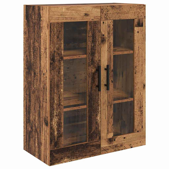 Highboard 2 stk. Gammelt træ 69,5 x 34 x 180 cm Konstrueret træ