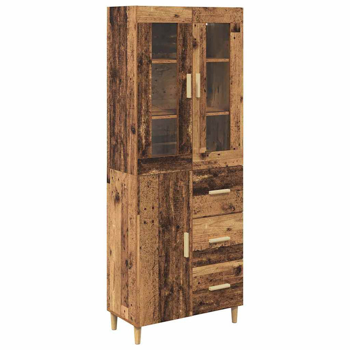 Highboard Gammelt træ 34,5 x 34 x 180 cm Konstrueret træ