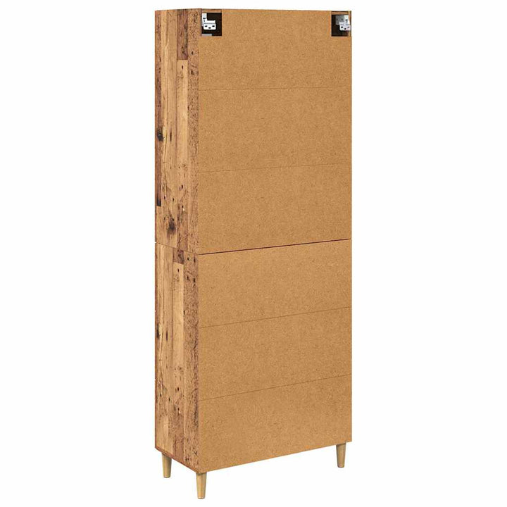 Highboard Gammelt træ 34,5 x 34 x 180 cm Konstrueret træ
