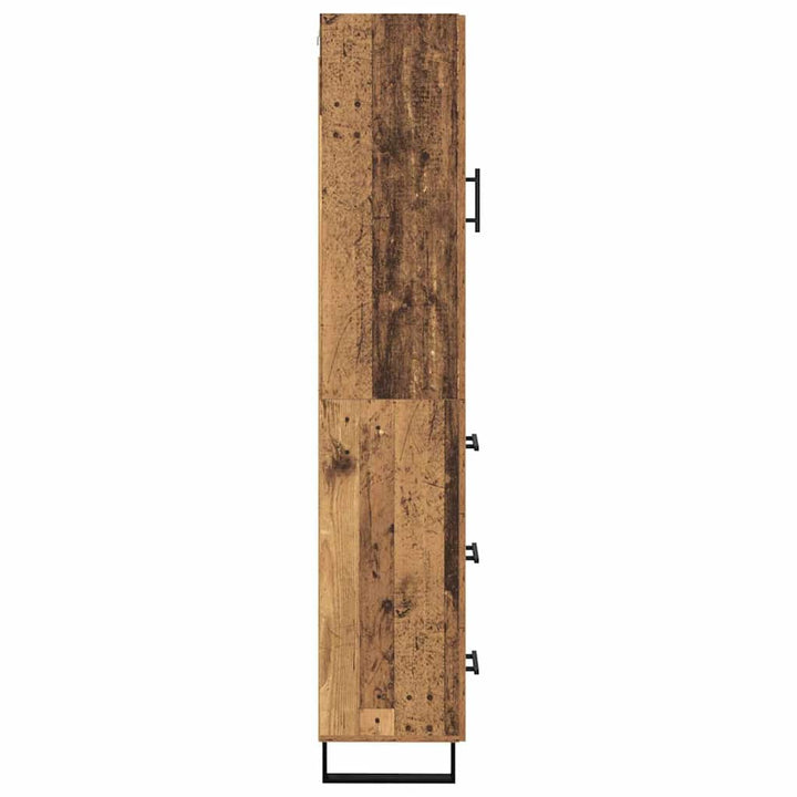 Highboard Gammelt træ 34,5 x 34 x 180 cm Konstrueret træ