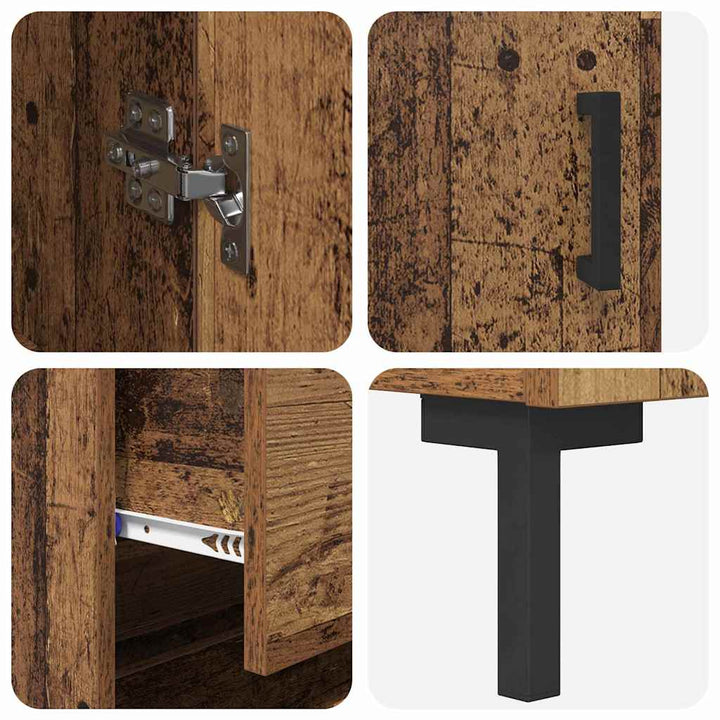 Highboard Gammelt træ 69,5 x 34 x 180 cm Konstrueret træ