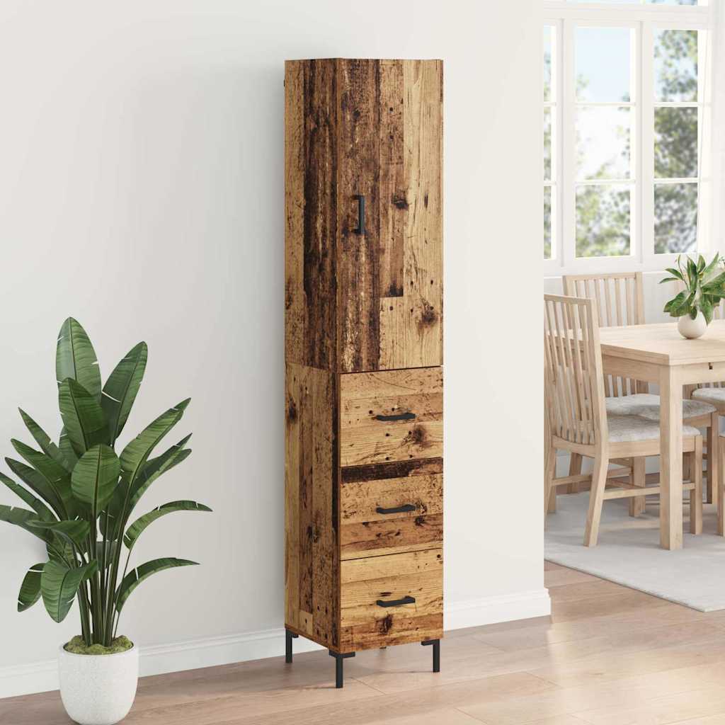 Highboard Gammelt træ 69,5 x 34 x 180 cm Konstrueret træ