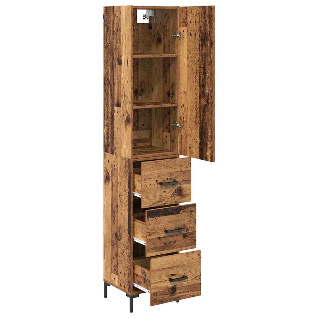 Highboard Gammelt træ 69,5 x 34 x 180 cm Konstrueret træ