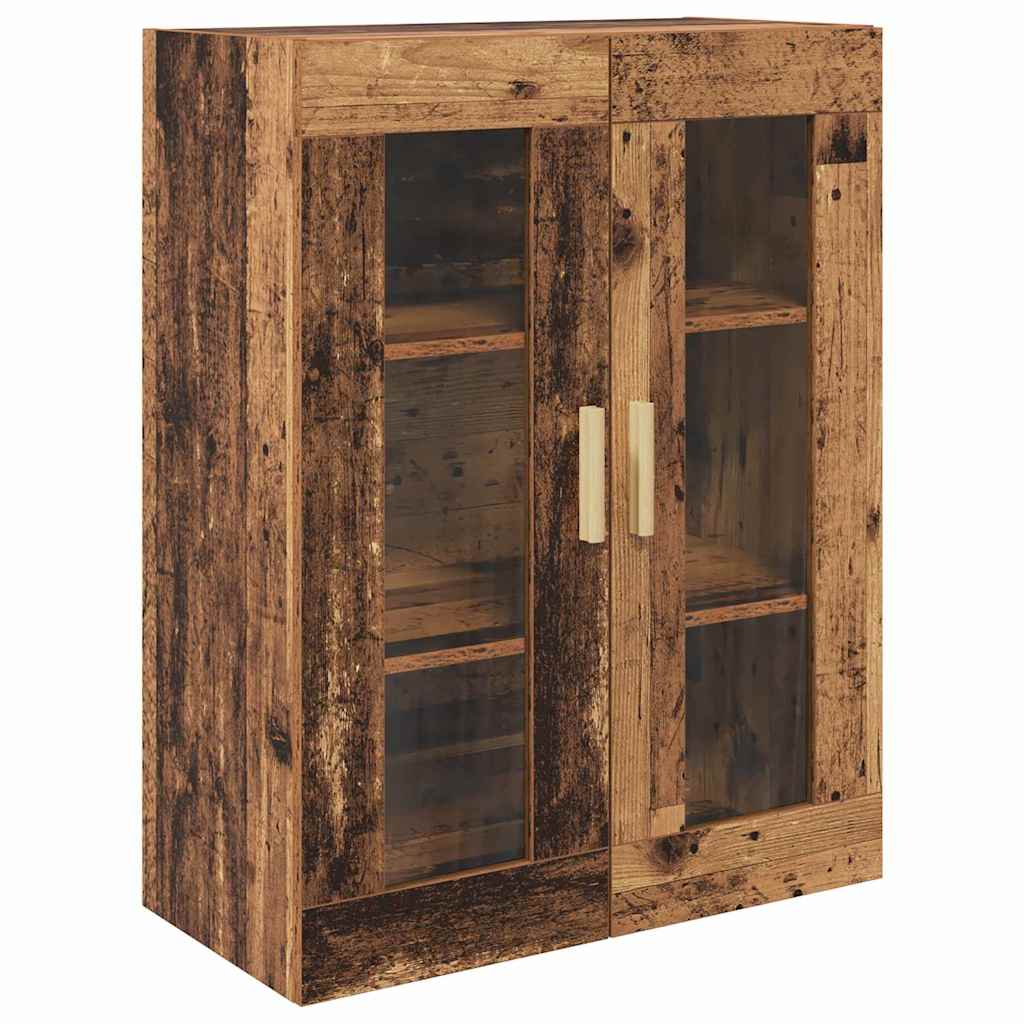 Highboard Gammelt træ 69,5 x 34 x 180 cm Ingeniørtræ og glas