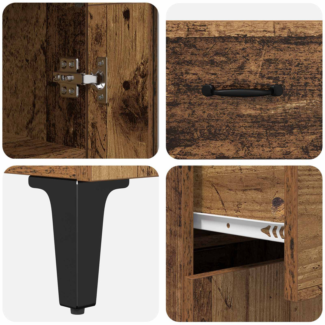 Highboard Gammelt træ 69,5 x 34 x 180 cm Konstrueret træ