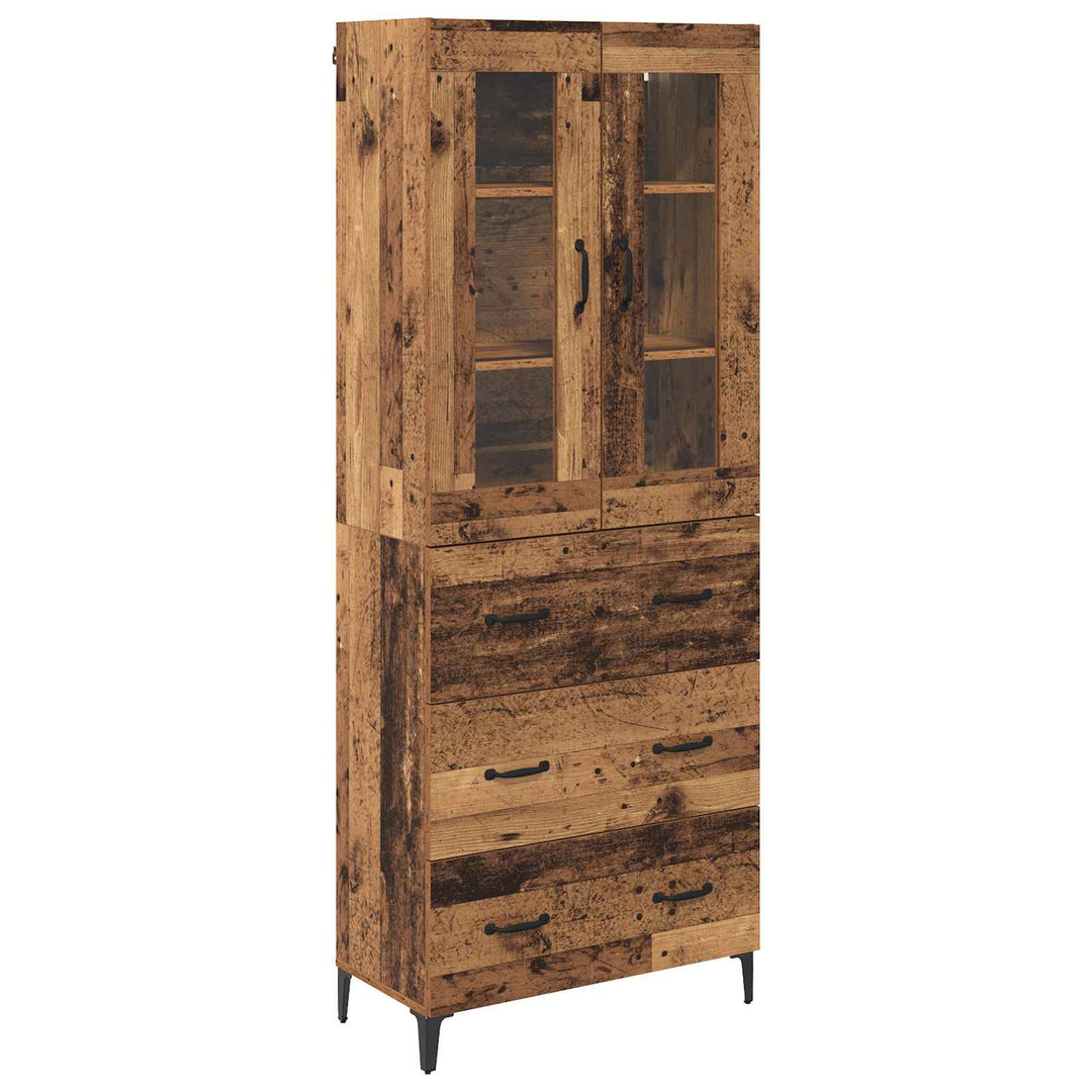 Highboard Gammelt træ 69,5 x 34 x 180 cm Konstrueret træ