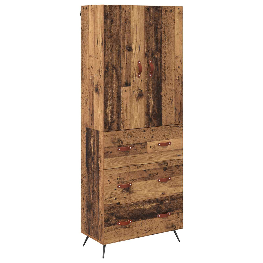 Highboard Gammelt træ 69,5 x 34 x 180 cm Konstrueret træ