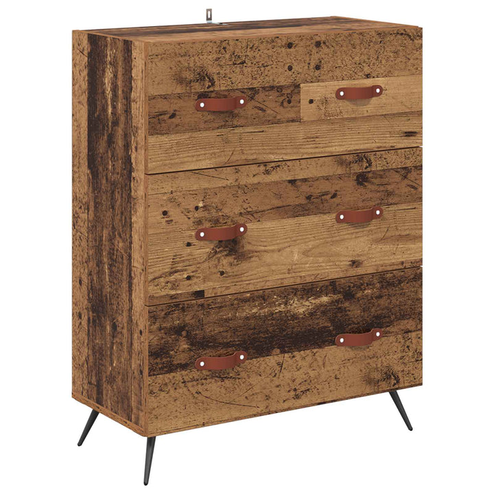 Highboard Gammelt træ 69,5 x 34 x 180 cm Konstrueret træ