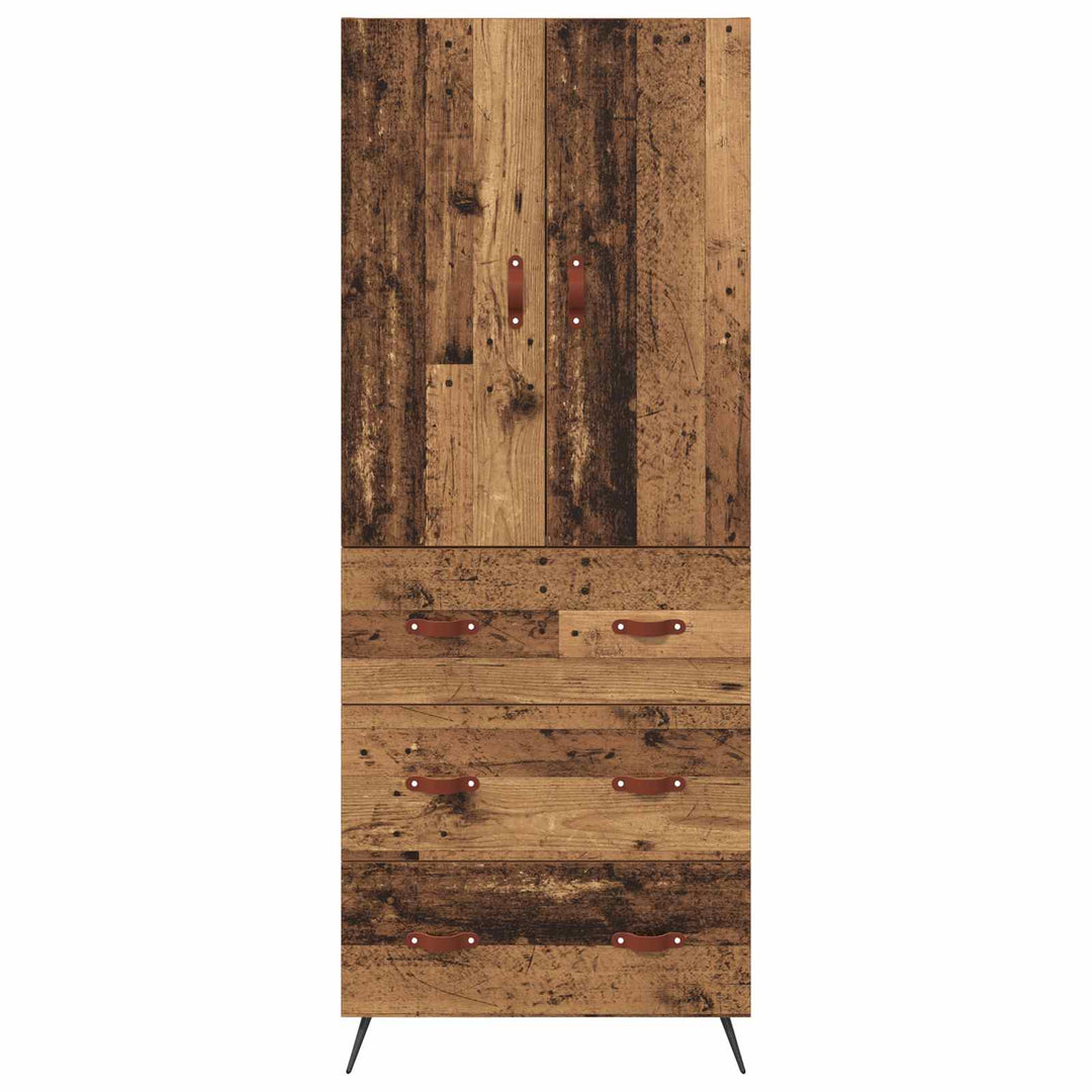 Highboard Gammelt træ 69,5 x 34 x 180 cm Konstrueret træ