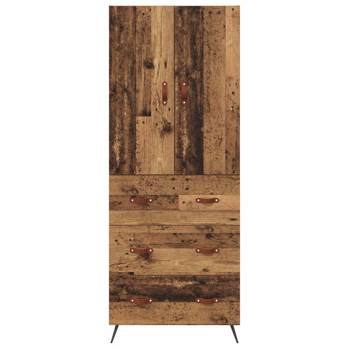 Highboard Gammelt træ 69,5 x 34 x 180 cm Konstrueret træ