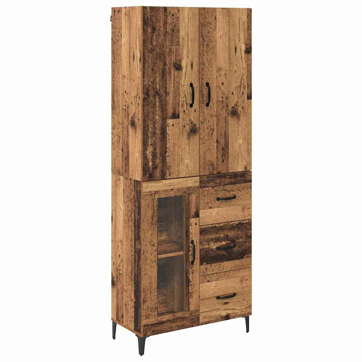 Highboard Gammelt træ 69,5 x 34 x 180 cm Konstrueret træ